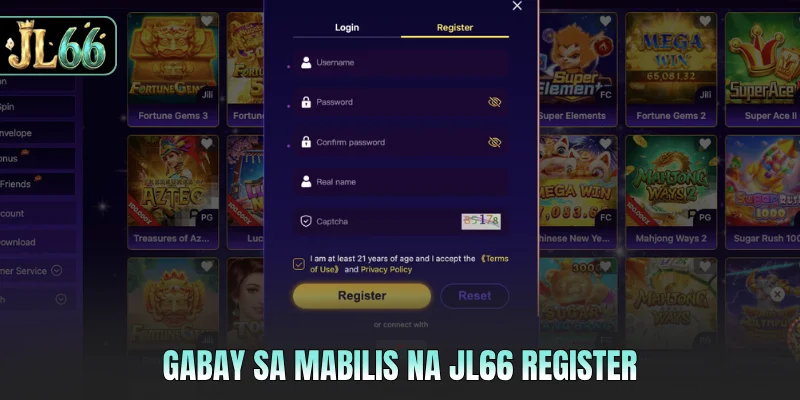 Gabay sa mabilis na JL66 register