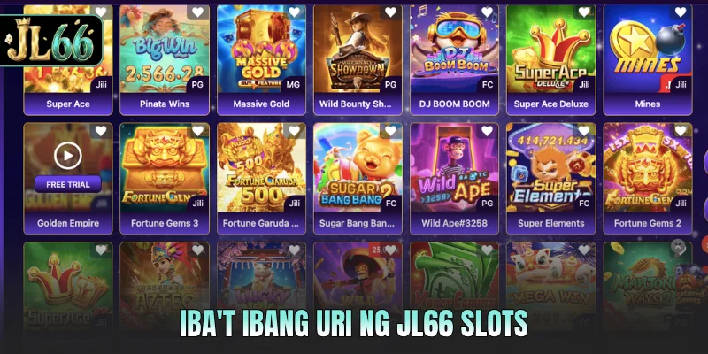 Iba't ibang uri ng JL66 slots