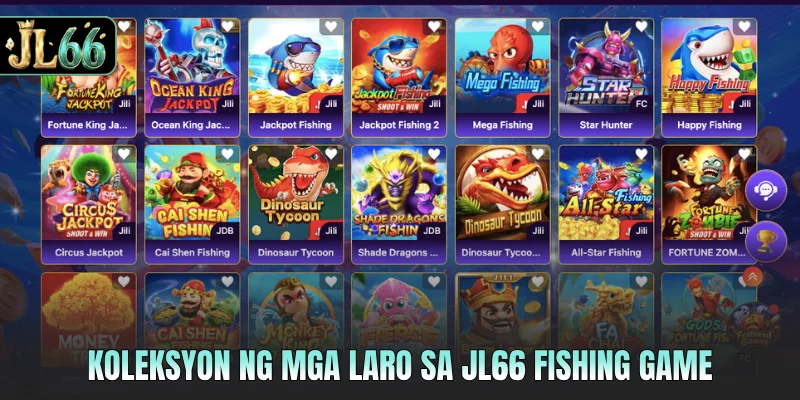 Koleksyon ng mga laro sa JL66 fishing game