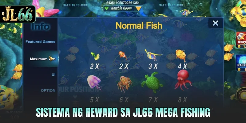 Sistema ng reward sa JL66 mega fishing